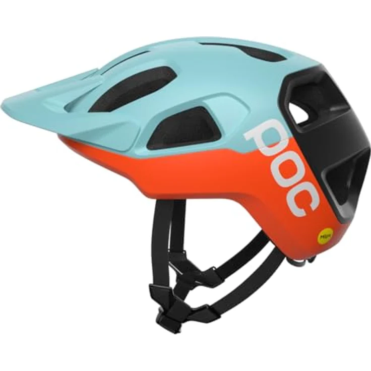 POC Cularis MIPS, Ultraleichter Trail- und XC-MTB-Helm mit MIPS Air Node, Breakaway-Visier, optimierter Ventilation und Fidlock®-Magnetverschluss, schwarz – Bild 1