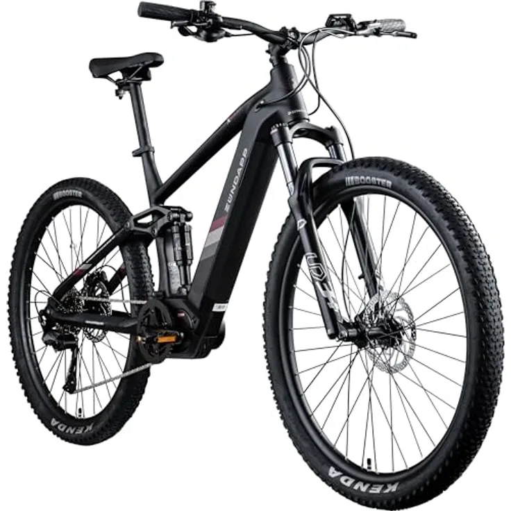Zündapp E-Bike MTB X1000, 29 Zoll Fully mit 10-Gang Schaltung, 733 Wh Akku, schwarz