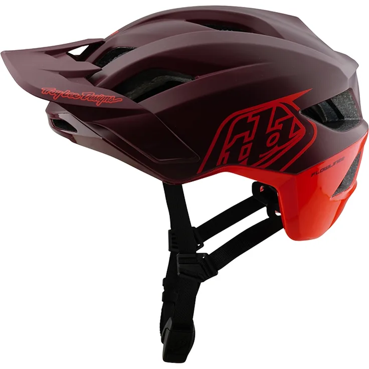 Troy Lee Designs Flowline SE MIPS Helm, Badge, maroon, XL/XXL | 60-63cm, Fahrradhelm mit modernem Design und MIPS-Sicherheitstechnologie