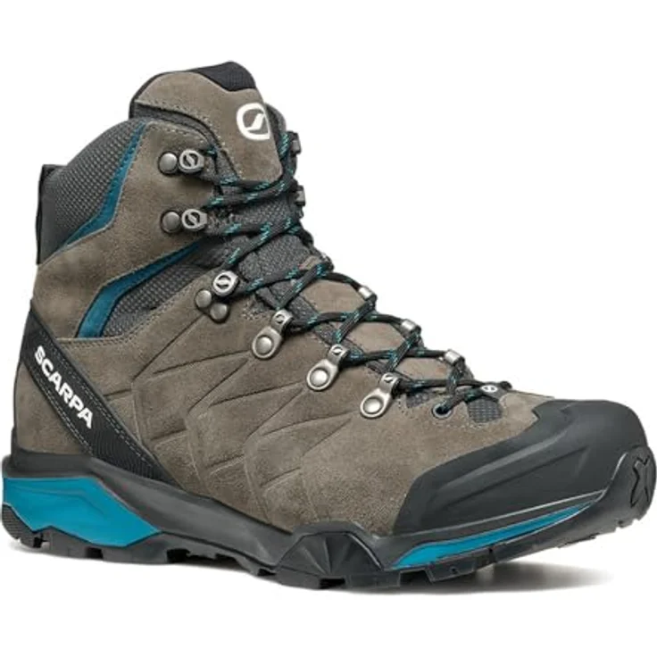 Scarpa ZG TRK GTX, Wasserdichter Trekkingschuh mit Fersenstabilität, Titan, Blau, 625 g – Bild 4
