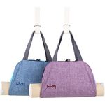 Bodhi Yogatasche NAMASTÉ, Yogamatten-Tragetasche im Handtaschen-Look (Light Berry) - Robuste Tasche mit praktischen Staufächern und Yogamattengurt