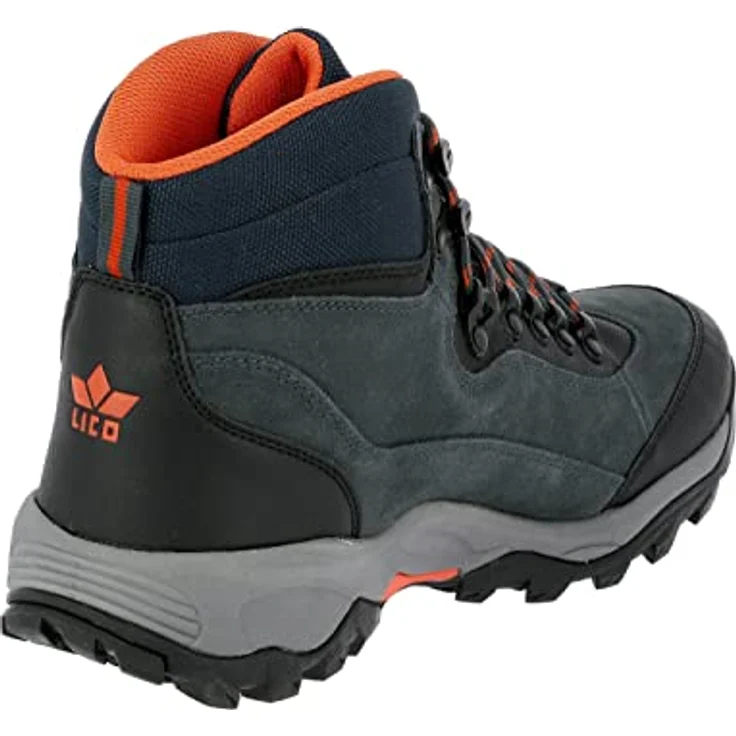 Lico Herren Wanderschuhe Stiefel aus hochwertigem Wildleder, grau, normale Breite, flacher Absatz 3 cm – Bild 5
