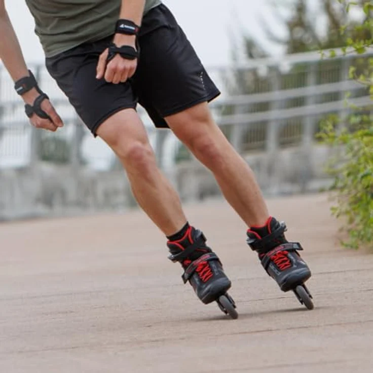 Rollerblade Zetrablade Inline Skates Herren, schwarz rot, Größe 44,5, komfortabel und stabil mit 80 mm Rollen – Bild 6
