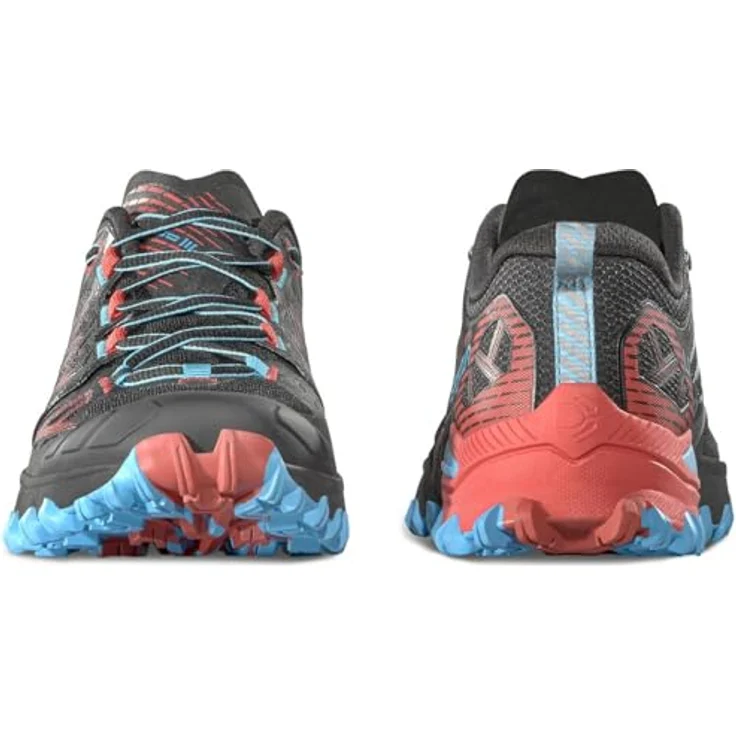 LaSportiva Bushido III Woman GTX, stabiler Laufschuh mit GORE-TEX Membran und FriXion® Red Sohle, Black/Hibiscus, Größe 39 – Bild 7