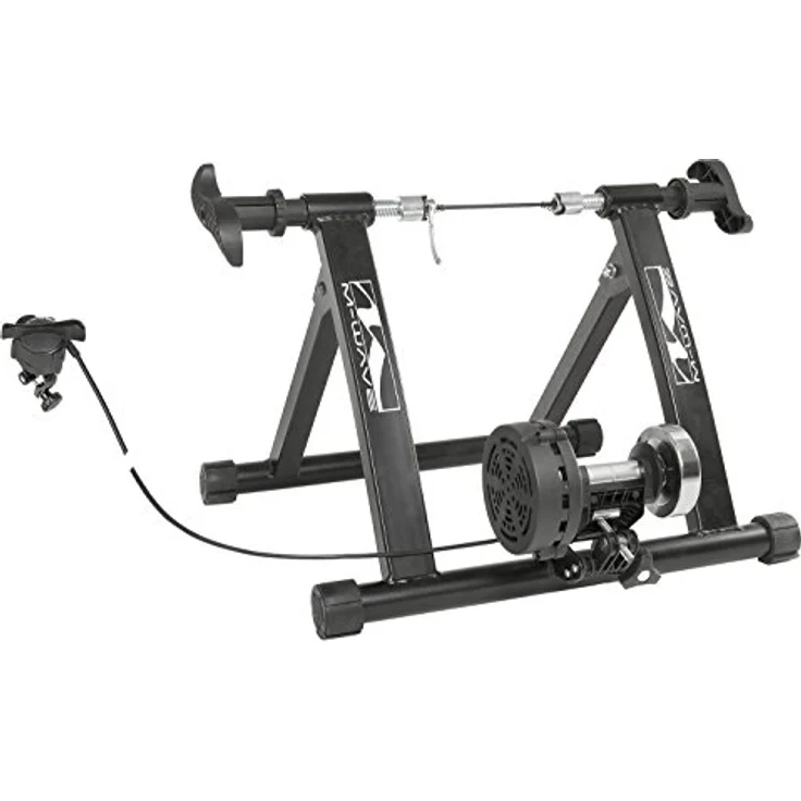 M-Wave YOKE N ROLL 10 Rollentrainer, zusammenklappbar mit 5-fach verstellbarer Magnetbremse und Fernbedienung – Bild 1