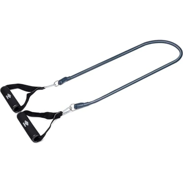 Umbro Resistance Band Set, 9-teilig mit 3 Widerstandsstufen, Schaumstoffgriffen und Aufbewahrungstasche – Bild 1