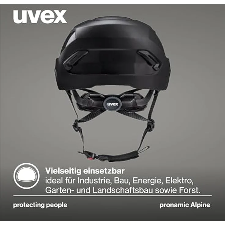 Uvex pronamic Alpine, Multifunktions-Schutzhelm für Damen/Herren, EN 12492 & EN 397, Größenbereich 51-63 cm, optimierter Tragekomfort, maximale Belüftung, für Industrie, Bau und Klettern – Bild 4