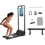 Speediance Smart Home Gym System, Gym Monster Multifunktionale Smith Maschine Power Cage, Tragbare Kabelmaschine für Ganzkörper-Krafttraining, Schwarz