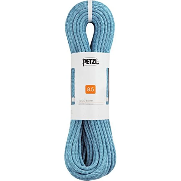 PETZL Halbseil Verticality, weiß blau, 50m, Ultrasonic Finish, ClimbReady-Technologie, Middle Mark-Markierung – Bild 2