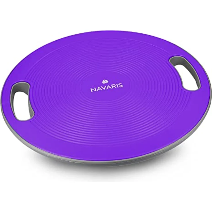 Navaris Balance Board mit Griff - Therapie Kreisel Wackelbrett - Fitness Reha Balance Kraft Training - Sport Board Disc Ø 40cm - Wippbrett Therapiekreisel – Bild 1