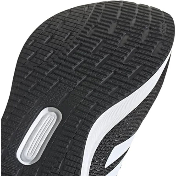 adidas Runfalcon 5, Herren Laufschuhe, atmungsaktives Mesh-Obermaterial, leichte EVA-Zwischensohle, strapazierfähige Gummiaussensohle, reflektierende Details, Core Black/Cloud White/Core Black, 47 1/3 EU (12) – Bild 5