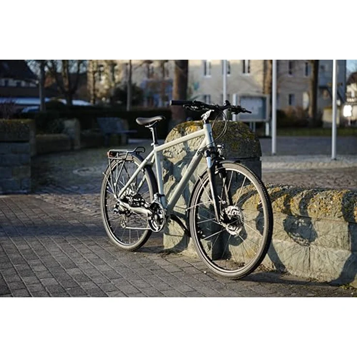 PROPHETE ENTDECKER 500 Trekking Herrenrad 28", Grey Heron Glanz – Shimano Altus 24-Gang, hydraulische Scheibenbremsen, Suntour NEX Federgabel, Aluminium Rahmen 52 cm – Bild 7