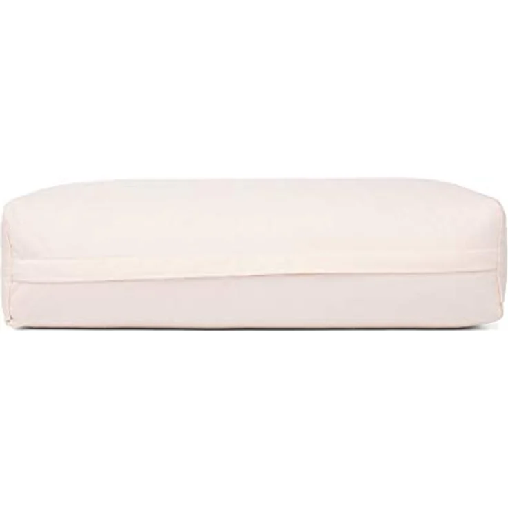Bodhi Yoga Salamba Bolster Eco | Waschbarer Bezug aus 100% Bio-Baumwolle | Yogarolle eckig mit Bio Dinkelfüllung | Yogakissen groß für Restoratives Yoga | Maße: 63,5 x 26,5 x 20,5 cm (Natur) – Bild 2