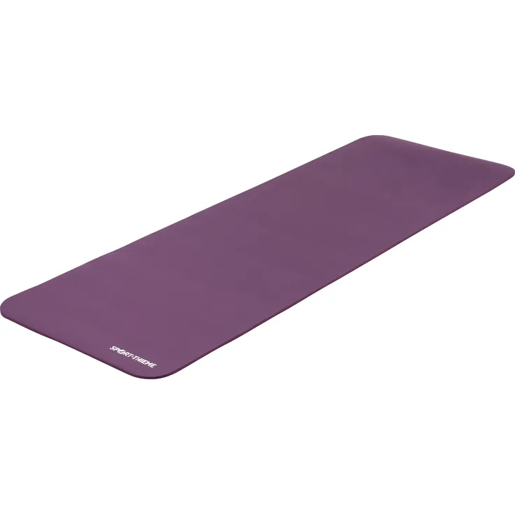 Sport-Thieme Easy Fit, Yogamatte mit rutschfester Oberfläche, Bordeaux, aufrollbar, 1 cm dick, 60x180 cm
