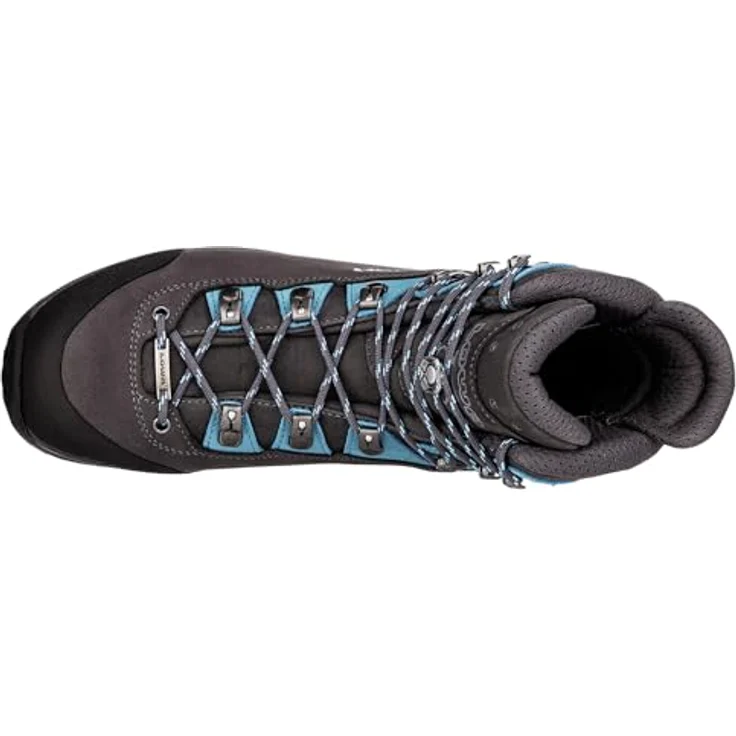 LOWA MAURIA EVO GTX Ws 9768, Wanderschuhe für Damen, anthrazit/türkis, Größe 39, Obermaterial aus Leder, Gummiaußensohle – Bild 5