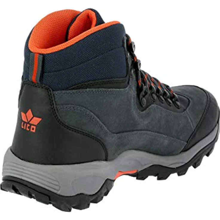 Lico Trekkingstiefel Milan, Wanderschuh aus Veloursleder mit herausnehmbarer Innensohle und stark profilierter Gummisohle – Bild 4