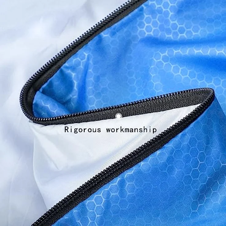 Coolzon Outdoor Schlafsack, 3-4 Jahreszeiten Decke für Erwachsene, ultraleicht mit Kleinem Packmaß, weich und warm, navy – Bild 4