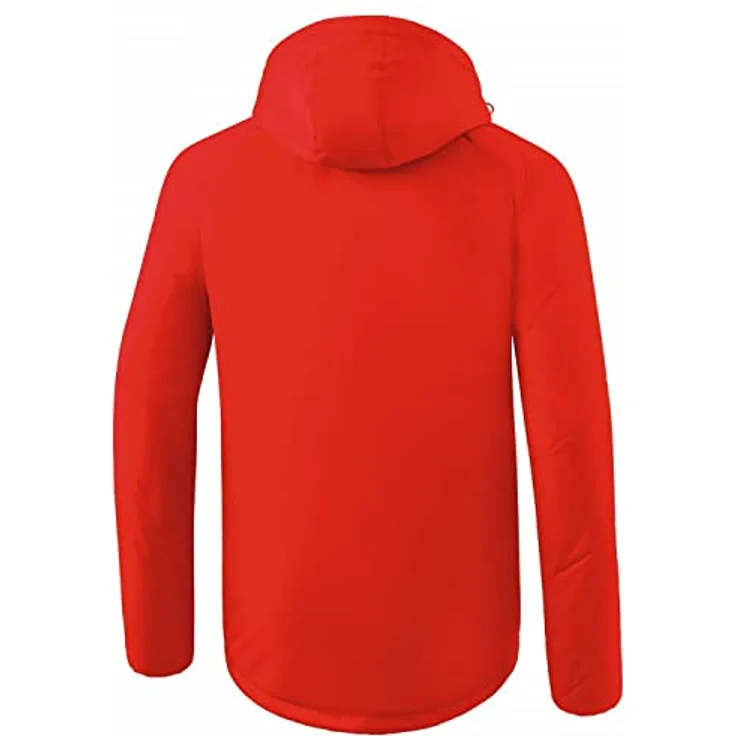 ERIMA Fußball Team Winterjacke Herren, wasserdicht, rot, Gr. 4XL, Wattierung 160 g/m², Kapuze mit Kordelzug, seitliche Reißverschlusstaschen – Bild 3