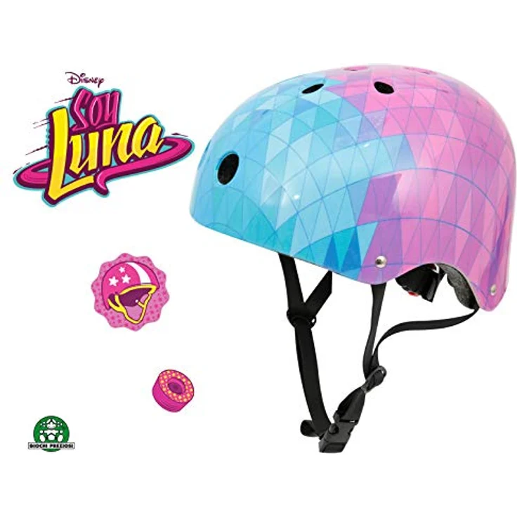 Giochi Preziosi Soy Luna YLU78, Halber Helm in Blau/Rosa, verstellbar für Kopfumfang 54-56 cm, mit Schnellverschluss – Bild 1