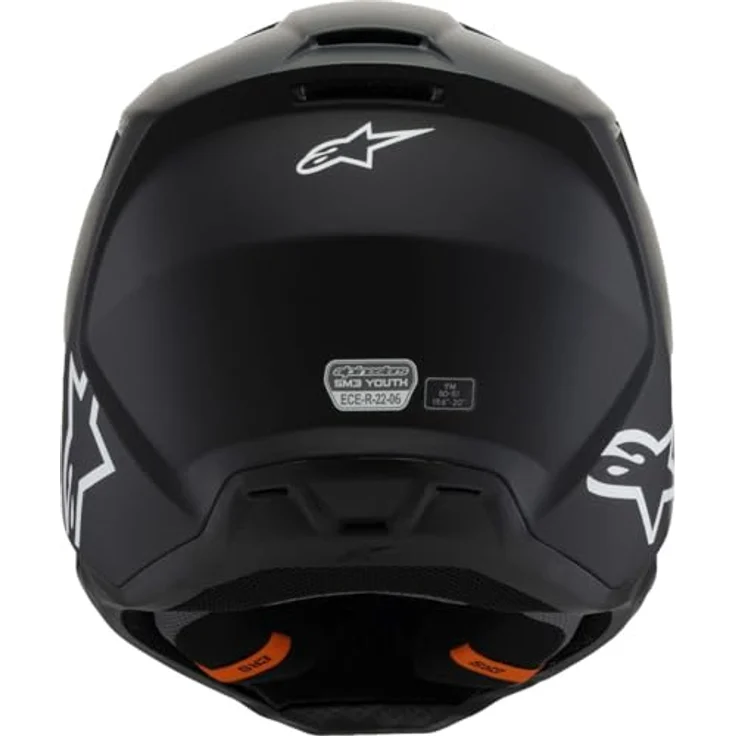 Alpinestars SM3 Youth Helm, Kinder MX- und Offroad-Helm, Schwarz, leicht, mit ECE 06-Zertifizierung – Bild 6