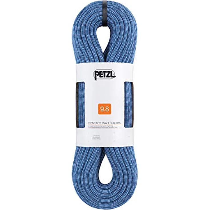 PETZL Contact Wall 9,8mm Einfachseil zum Hallenklettern Polyamid Blau, 30m Länge – Bild 1