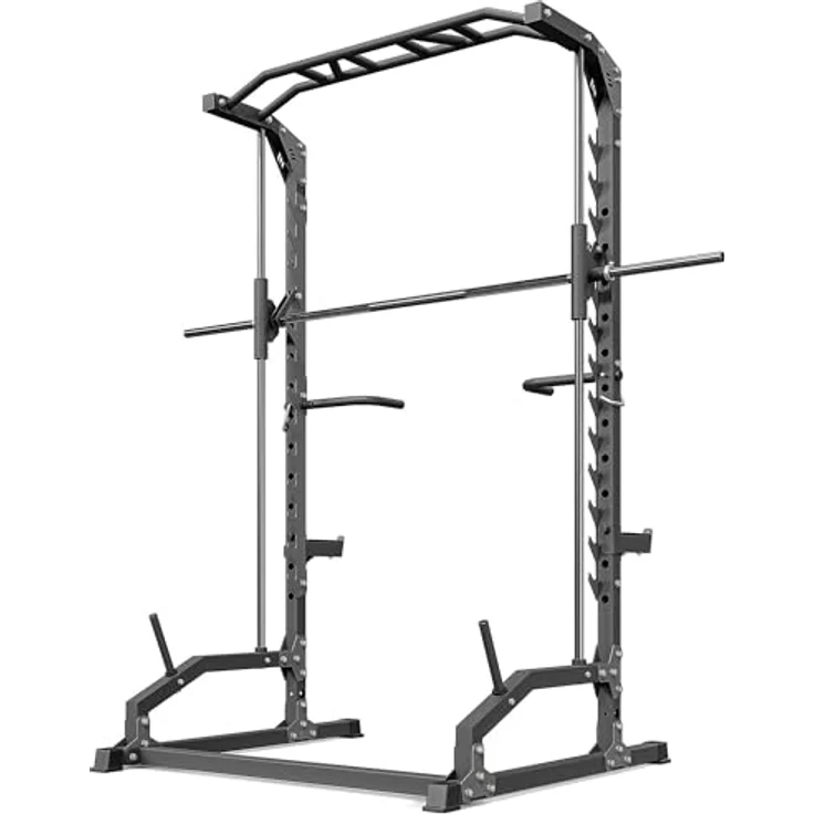 Marbo Sport Smith-Maschine MS-U105 2.0 mit Klimmzugstange und Dip-Griffen | Made in EU, Schwarz – Bild 2