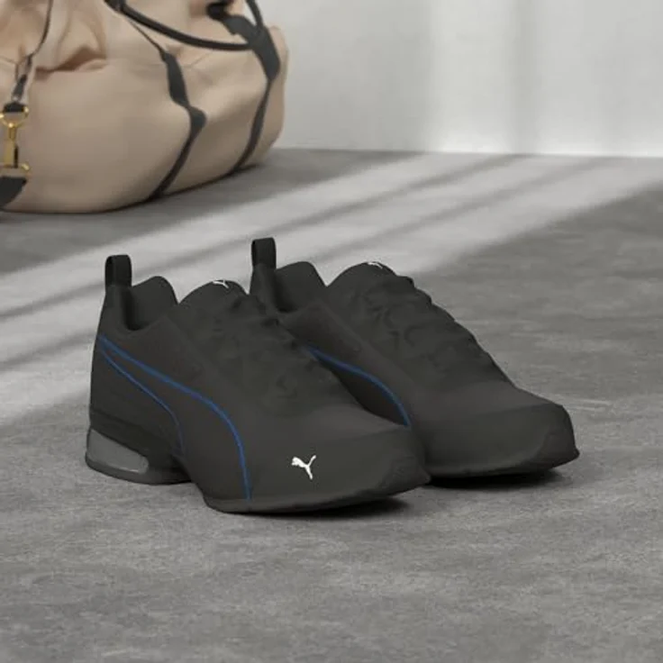 Puma Damen Laufschuhe, Schnürschuhe aus Synthetik, Schwarz, Größe 42.5 – Bild 2