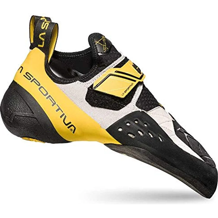 La Sportiva Solution Herren Kletterschuhe, weiß, mit Schnellverschluss und abriebfester Gummisohle, Größe 38 – Bild 2