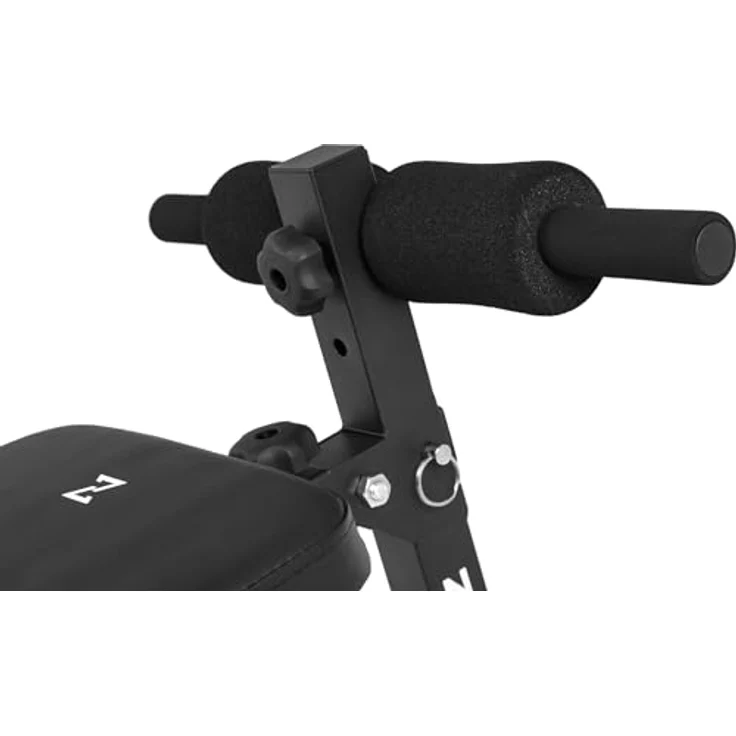ZIPRO Sit Up Bank Slant, Fitnessbank mit 5-Fach verstellbaren Rückenlehne, Trainingsbank mit 2 Seilen, Belastung 200kg, Winkelverstellung 20-30 Grad – Bild 3