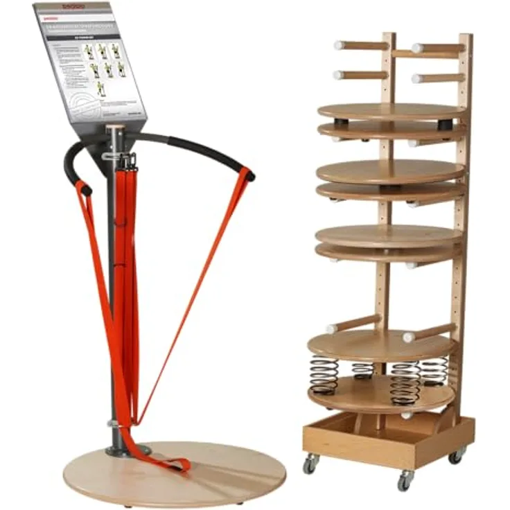 pedalo® 5S-Physiostation I Physiotherapie I Balance I Koordination I Training I Set I Mobil einsetzbar, Balancegeräte: Balanceboards