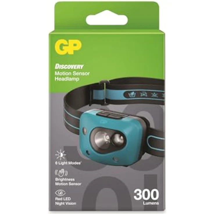GP CH44 Discovery, Stirnlampe mit 300 Lumen Lichtstärke – Bild 4