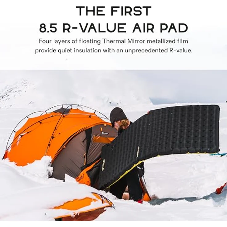 Nemo Equipment Tensor Extreme Conditions, Isomatte für extreme Kälte mit hervorragender Isolierung, leicht und kompakt, inkl. Packsack und Pumpsack – Bild 3