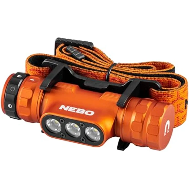 NEBO Master Series HL1000, Wiederaufladbare Kopflampe mit 1000 Lumen, 5 Lichtmodi und 180° Schwenkfunktion, wasserdicht und stoßfest, für Outdoor-Aktivitäten – Bild 1