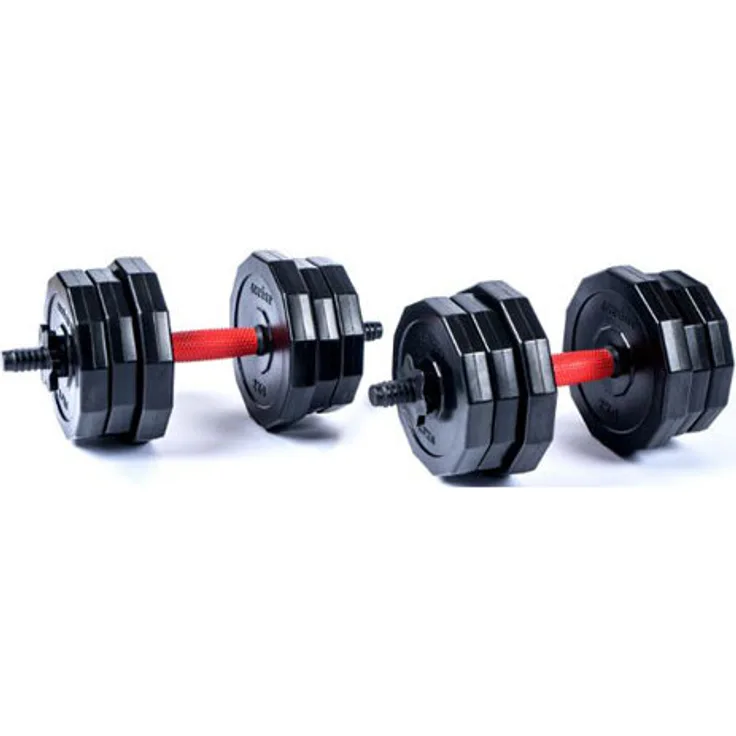 SPARTAN Hantelset 20 kg, verstellbare Hanteln aus Zement für Kraft- und Muskeltraining