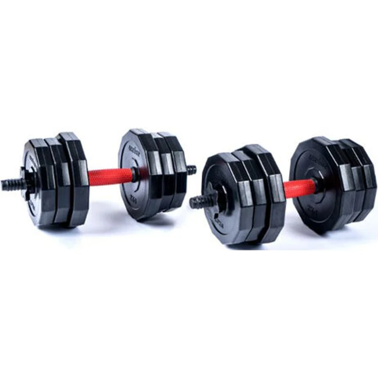 SPARTAN Hantelset 20 kg, verstellbare Hanteln aus Zement für Kraft- und Muskeltraining