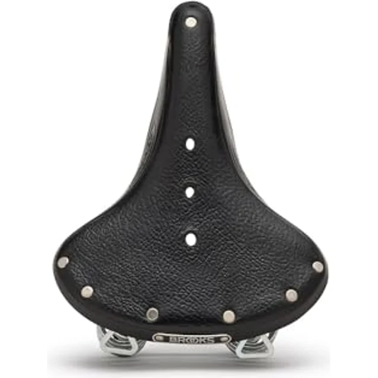 Brooks England B66, Fahrradsattel mit verchromten Spiralfedern und Vollleder-Decke, schwarz – Bild 8