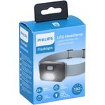 Philips Stirnlampe LED - 130 L - 3 Leuchtmodi - IPX4 - Inkl. 3x AAA-Batterie - Grau