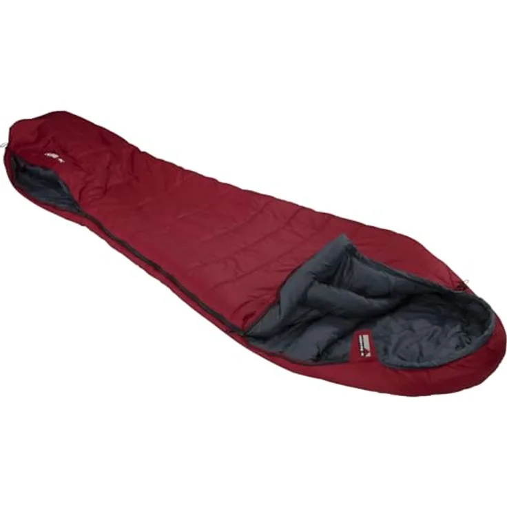 High Peak Mumienschlafsack Hyperion 5 Trekking Schlafsack 3 Jahreszeiten Leicht, grün