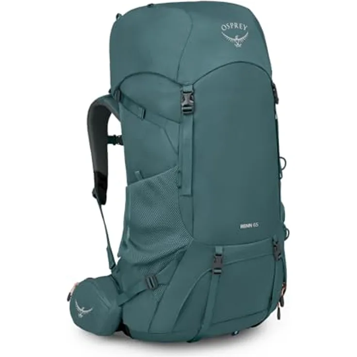 Osprey Renn Trekkingrucksack 67 cm, robuster Wanderrucksack aus 100% Polyester, grün