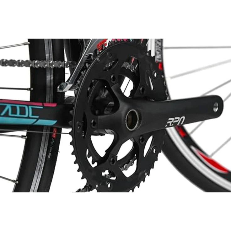 WYLD Rennrad Whirlwind 200, 28'' in Schwarz-Lila mit 18 Gängen und Aluminium-Rahmen (58 cm) – Bild 5