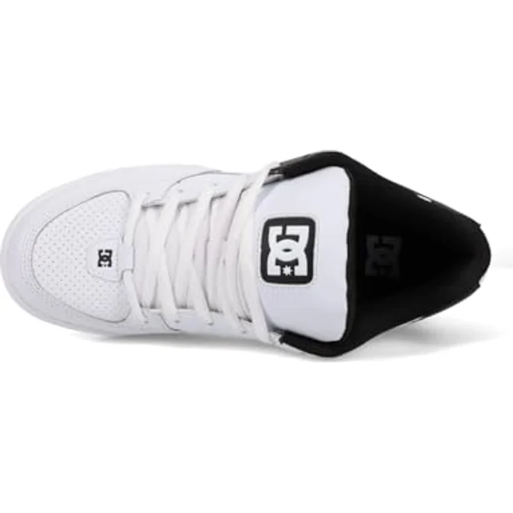 DC Shoes Dc Command, Lederschuhe für Herren mit gepolstertem Schaft, Unilite Zwischensohle und Gummiaußensohle, Weiß/Schwarz, Größe 7 UK - 40.5 EU - 8 US – Bild 5