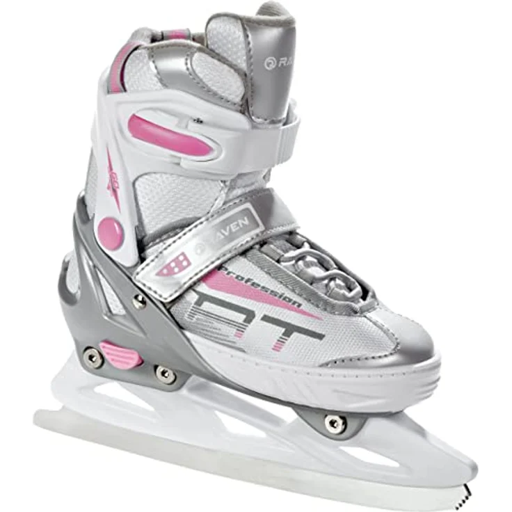RAVEN Profession 2in1 Schlittschuhe/Inlineskates, verstellbar für Kinder und Erwachsene, White/Pink, Größe 35-39 (23cm-25,5cm), komfortabel mit Triple-Vent-System und sicherem Dreistufen-Verschlusssystem – Bild 5