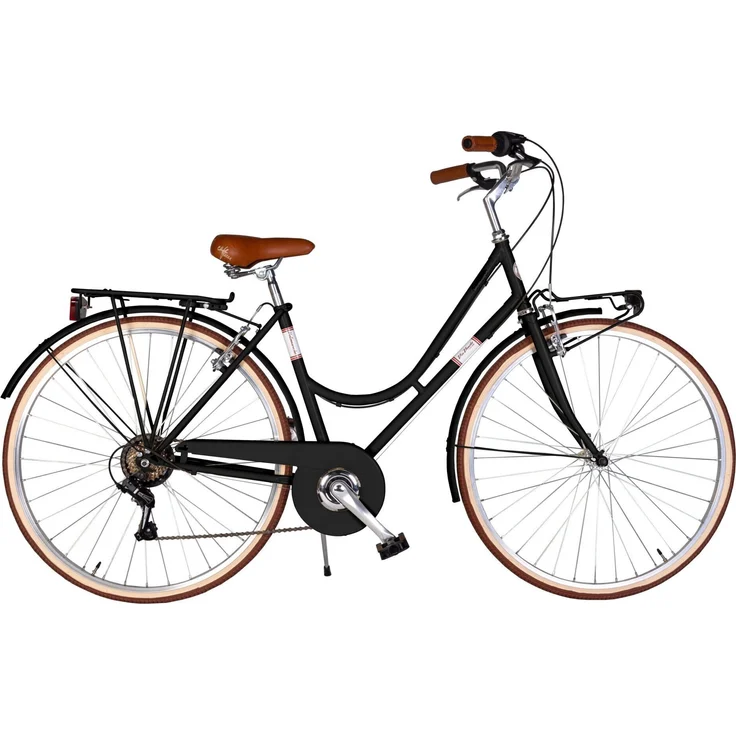 VENICE Retrobike 28 Zoll CONDORINO Lady, NERO - Cityrad mit 6-Gang Schaltung und V-Brakes