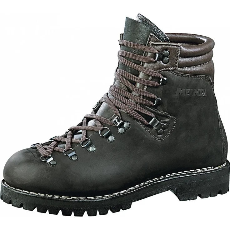 Meindl Perfekt zwiegenäht Wanderschuh, braun, Gr. 47, aus 100% Sil-Juchtenleder, Vibram® Montagnasohle, steigeisenfest, wiederbesohlbar