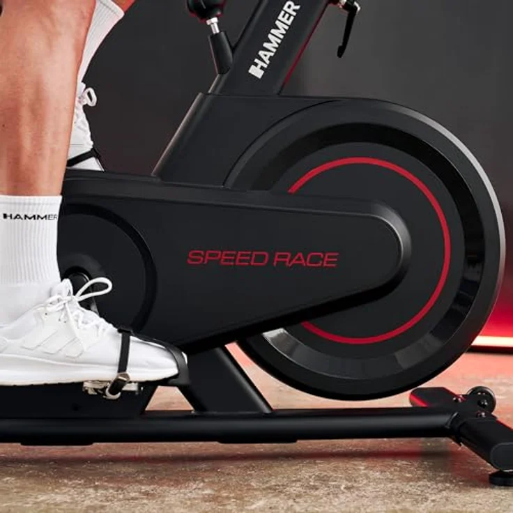 Hammer Speedbike Speed Race, Ergometer mit Multifunktionslenker und Pulssteuerung – Bild 6