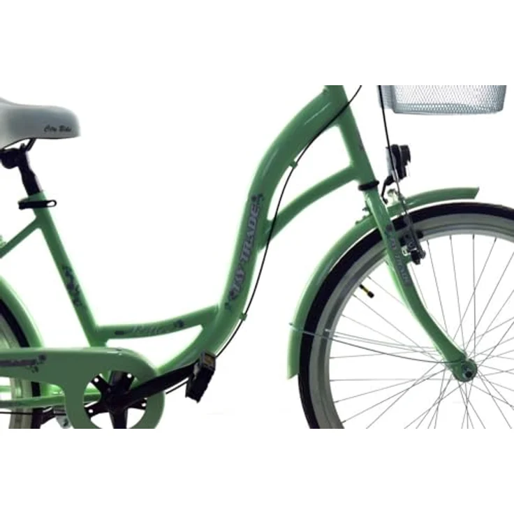 T&Y Trade 24 Zoll Kinder Mädchen City Fahrrad Mädchenfahrrad Bike Rad Nexus Nabenschaltung STVO Beleuchtung Reflex Mint 3 Gang – Bild 5