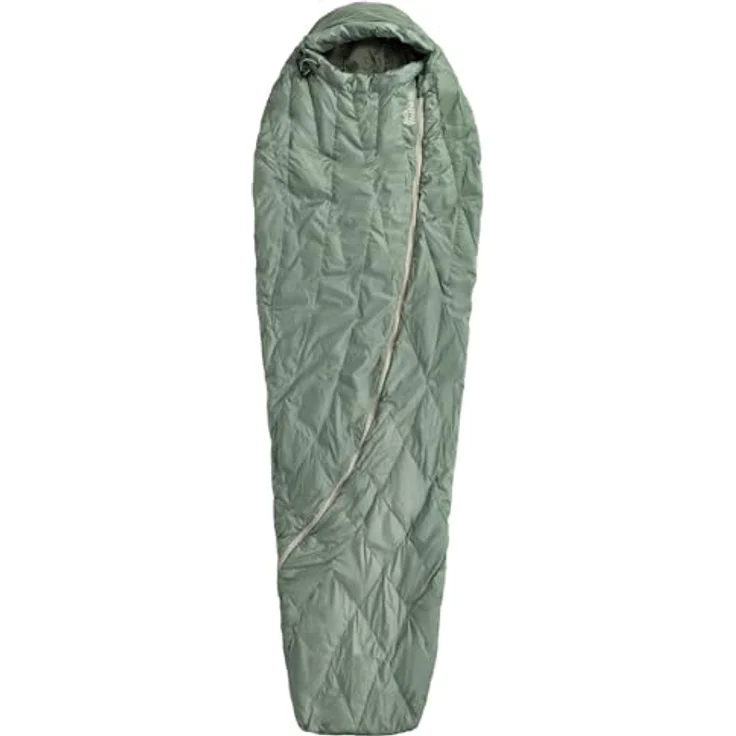 Jack Wolfskin Athmos Down +5 Mumienschlafsack, 195cm, Picnic Green - Daunenschlafsack für den Sommer – Bild 2