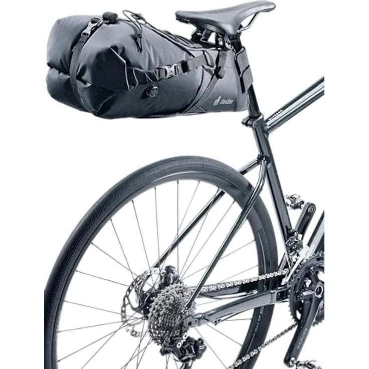 Deuter Velotasche Saddle Pack, 16 l, wasserdicht mit Roll-Top und elastischem Kompressionszug – Bild 2