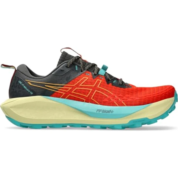 ASICS Performance Gel Trabuco13, Herren Laufschuhe für verschiedene Terrains, Atmungsaktives Obermaterial, 43.5, Orange-Rot – Bild 8