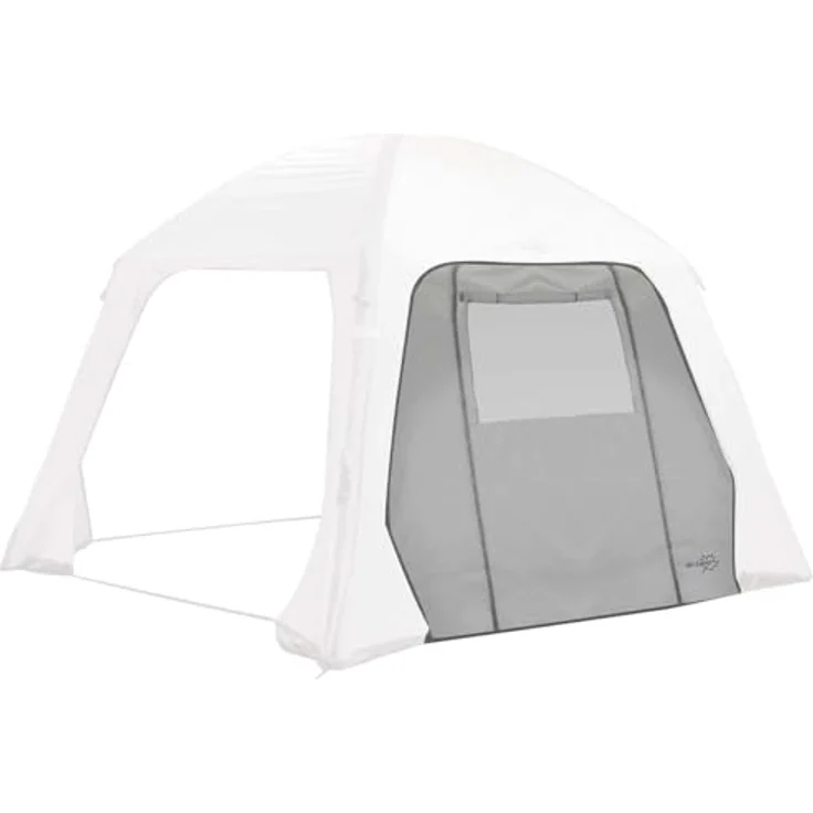 Bo-Camp Luftpavillon Seitenwand Tür & Fenster Camping Garten Pavillon Partyzelt, UV-beständig, wasserfest & feuerhemmend, 319 x 184 cm, grau – Bild 1